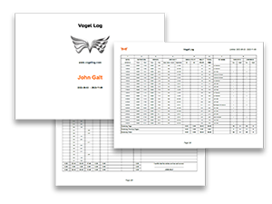 Flight logbook export PDF