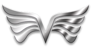 Vogel Log silver wing logo